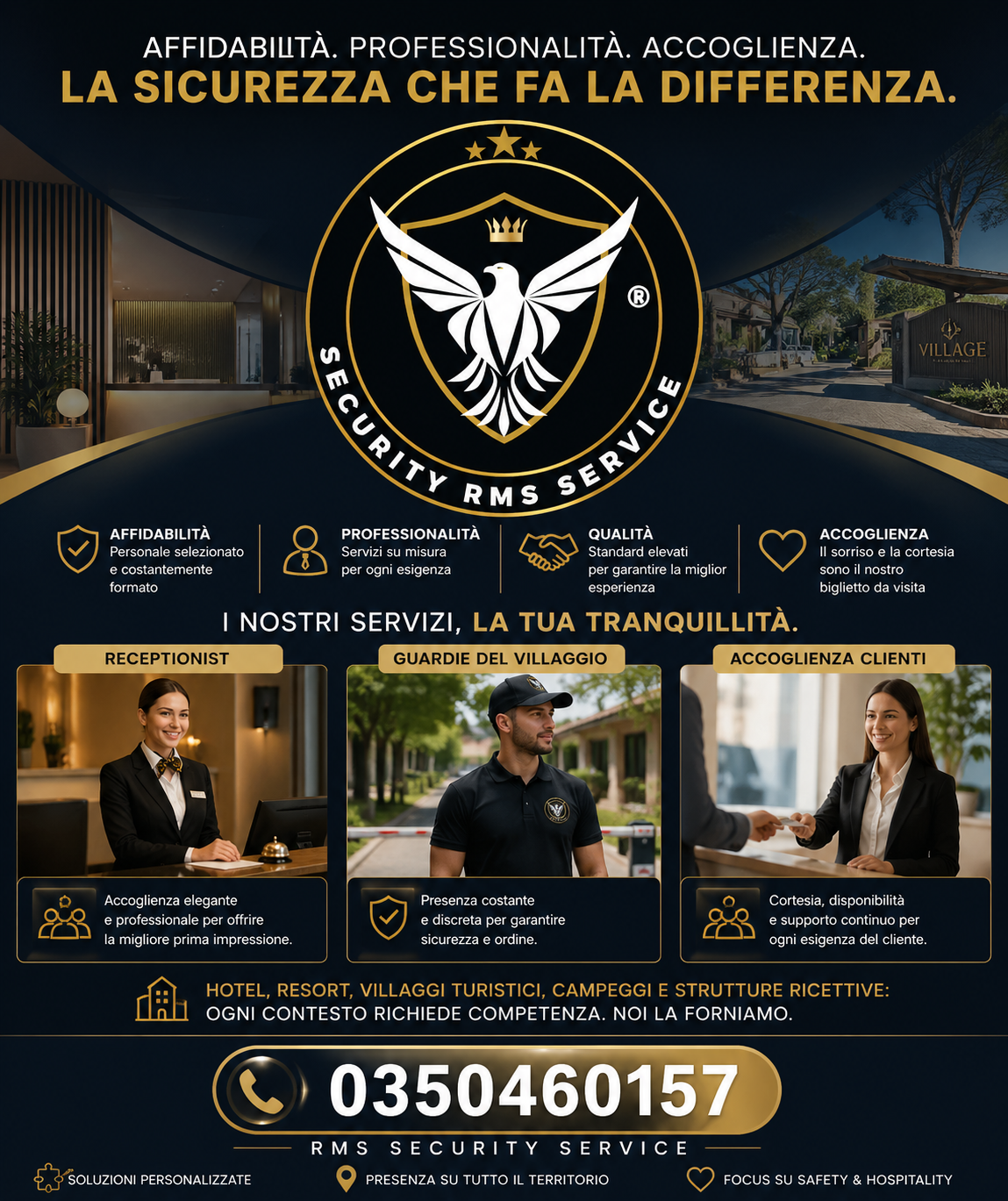 RMS SECURITY SERVICE UNICO INTERLOCUTORE PER LA TUA STRUTTURA RECETTIVA